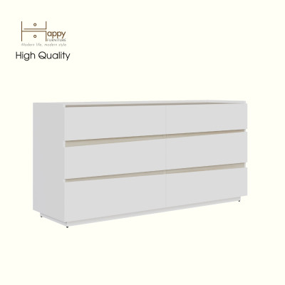 [Happy Home Furniture] VIGGO, Tủ đựng đồ 6 ngăn kéo, 160cm x 45cm x 78cm ( DxRxC), THK_162