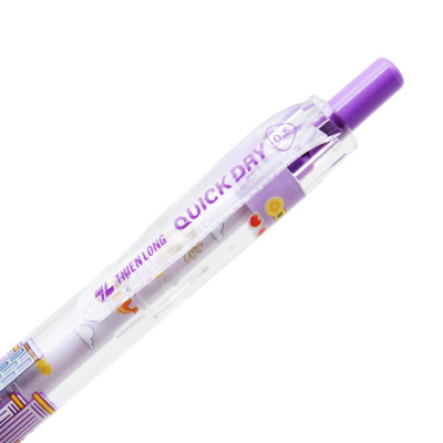Hộp 10 Bút Gel Quick Dry 0.5 mm - Thiên Long GEL-057 - Mực Tím