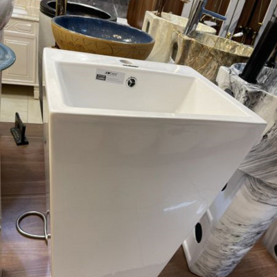 Chậu lavabo ĐỨNG, TRẮNG  GROVES  GRLV 2808(850x450x420)