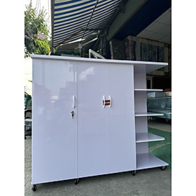 Tủ áo nhựa màu trắng Tundo ngang 1m45 x cao 1m2 x sâu 45 cm