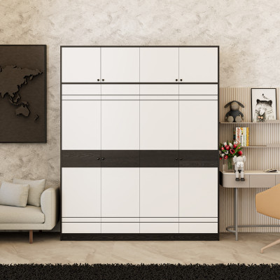 [Happy Home Furniture] TAKO, Tủ quần áo 8 cửa mở , 180cm x 54cm x 220cm ( DxRxC), TCM_141