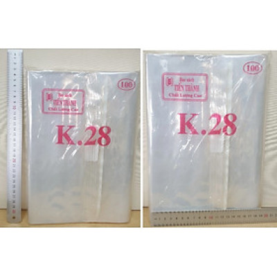 Xấp 10 Cái Nylon Bao Sách (Kích Thước: 20cmx28cm)
