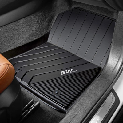 Thảm lót sàn xe ô tô BMW 520i/528i/530i 2016- đến nay nhãn hiệu Macsim 3W - chất liệu nhựa TPE đúc khuôn cao cấp - màu đen