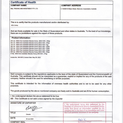 Mật ong Manuka Úc nguyên chất 100% - chỉ số kháng khuẩn MGO từ 30+ - thực phẩm bổ dưỡng, tăng sức đề kháng, làm đẹp – nhập khẩu chính hãng (100% Pure Australian Manuka Honey)