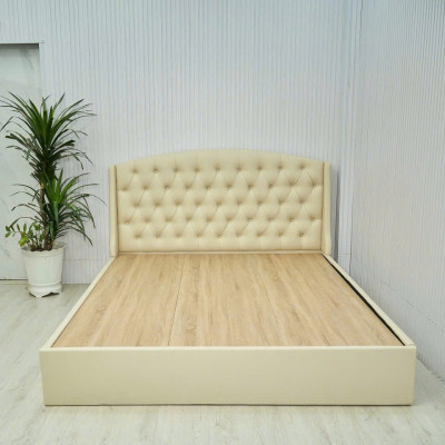 Giường ngủ MDF Juno sofa HLMCT bọc nệm lựa chọn màu ván nệm bọc KT 1m6/1m8