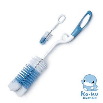 BỘ 2 CỌ RỬA BÌNH SỮA 360° KUKU KU5480