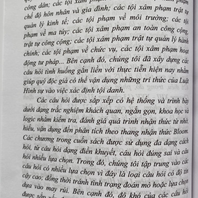 Trắc Nghiệm Luật Hình Sự Việt Nam - Phần Các Tội Phạm