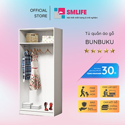 Tủ để quần áo bằng gỗ cao cấp SMLIFE Bunbuku