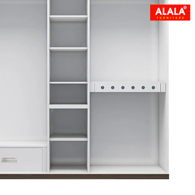 Tủ quần áo ALALA267 (1m8x2m) gỗ HMR chống nước - www.ALALA.vn - 0939.622220
