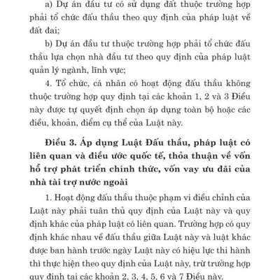 Luật đấu thầu (bản in 2024)