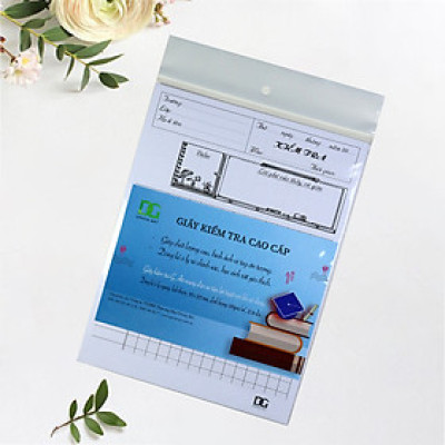 Giấy kiểm tra kẻ ngang giấy dày viết được tất cả các loại bút không bị hằng lem,12 tờ đôi  Green Art GKTL1-08 - Hàng chính hãng