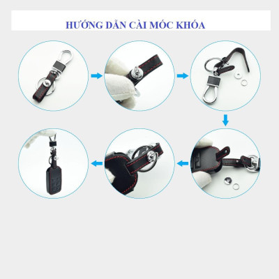 Bao Da Chìa Khóa Dành Cho Xe Toyota Innova, Fortuner, Altis, Hilux 3 Nút Chìa Gập (Da Thật) Logo 3D