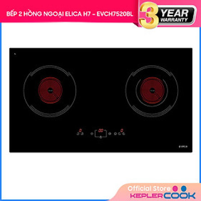 Bếp Âm Hồng Ngoại Đôi Elica H7 – EVCH7520BL (70cm - 3400W) - Hàng Chính Hãng