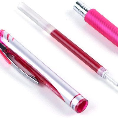 Bút Gel Bấm 0.7mm Pentel BL77-P - Màu Hồng