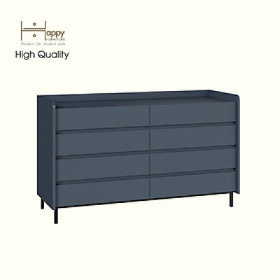 [Happy Home Furniture] LAVIA, Tủ lưu trữ 8 ngăn kéo - Chân sắt, 140cm x 45cm x 82cm ( DxRxC), THK_156
