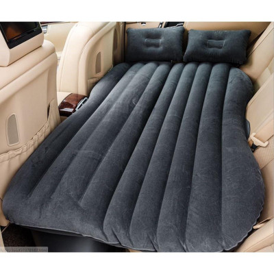 Đệm Hơi Nhung Ô Tô Cao Cấp, Mềm Mịn, Tiện Lợi, Dễ Dàng Gấp Gọn, Tặng Kèm Bơm, 2 Gối Đầu Và Miếng Vá Dự Phòng
