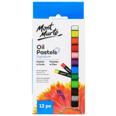 Bộ Bút Sáp Dầu Cao Cấp Mont Marte 12/24/36/48 Màu - Oil Pastels Signature 12/24/36/48pc