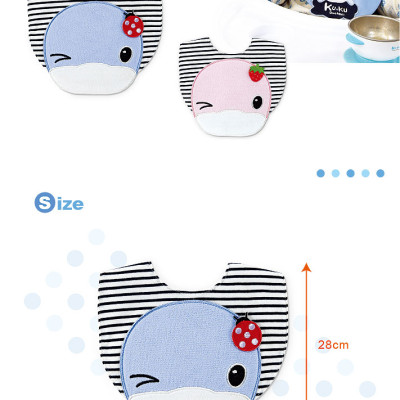 YẾM ĂN DẶM CHO BÉ BẰNG VẢI ( NÚT BẤM ) KUKU - KU2234