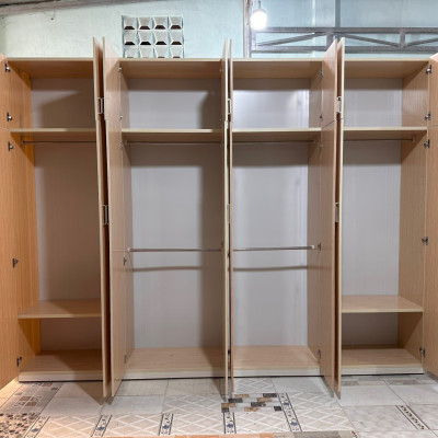 Tủ áo cỡ lớn màu gỗ sồi Juno Sofa ngang 5m5 x cao 2m4