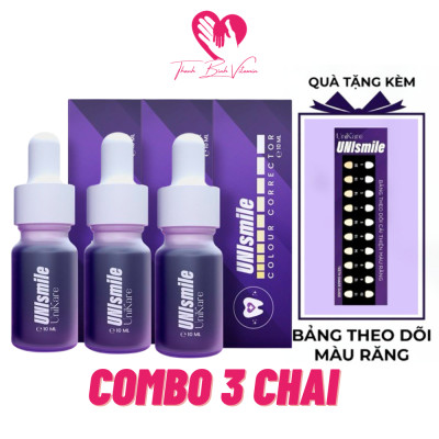 [Combo 2 Chai] UNISMILE Serum Hỗ Trợ Trắng Răng, Giảm Ố Vàng, Nâng Tone cho Răng Hiệu Quả