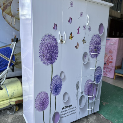 Tủ áo in 3D Juno Sofa nhiều ngăn người lớn L1 1m05 x 1m6 x 51 cm