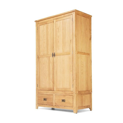 Tủ Quần Áo Rustic 2 Cánh Gỗ Sồi IBIE