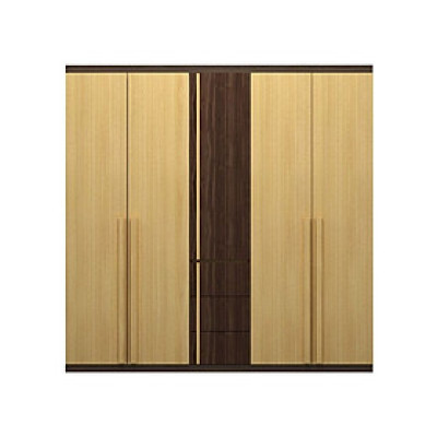 TỦ QUẦN ÁO GỖ CÔNG NGHIỆP 5 CÁNH OHAHA (TRẮNG VÀNG NÂU) - TQA014