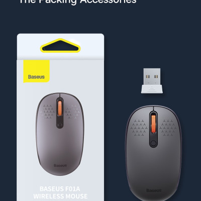 Chuột Không Dây Bluetooth Baseus Wireless cho Laptop/ Tablet Giảm Ồn Tương Thích Rộng Thiết Kế Gọn Nhẹ 1600 DPI - Hàng Chính Hãng