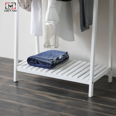 GIÁ TREO ĐỒ HÌNH THANG LẮP RÁP HÀN QUỐC - LADDER HANGER WHITE - MÀU TRẮNG