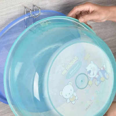 Bộ 2 Móc Treo Thau , Chậu Dán Tường Bằng Thép Không Gỉ - Chính Hãng 