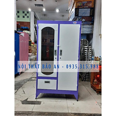 Tủ sắt sơn tĩnh điện 1m6x90cm màu tím