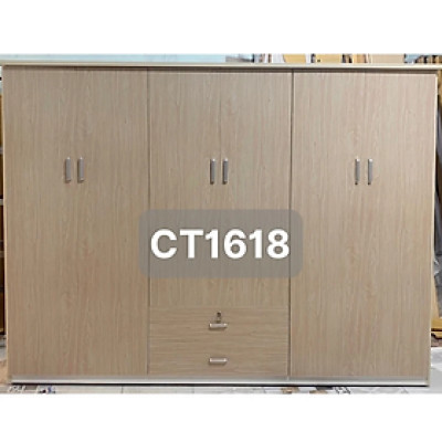 Tủ quần áo nhựa 6 cánh mix hộc như hình tùy chọn mẫu ĐV Tundo 244 x 185 x 47 cm nhiều màu lựa chọn