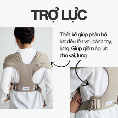 [Cao Cấp - Màu Ocean] Địu Vải Em Bé Sling Baby Sling Flex/Flex Plus Dễ Địu Êm Vai An Toàn Cho Bé 0–24 Tháng