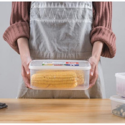 Combo 02 hộp nhựa bảo quản thực phẩm Nakaya 1300ml, có nắp mềm - Nội địa Nhật Bản