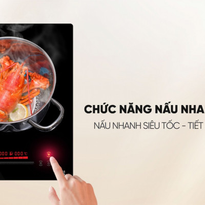 Bếp điện từ đôi Karofi KIC-D63 4.000W 8 mức công suất - Miễn phí vận chuyển toàn quốc - Bảo hành 24 tháng - Hàng chính hãng