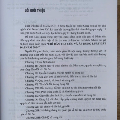 Chỉ dẫn tra cứu và áp dụng Luật Đất đại năm 2024