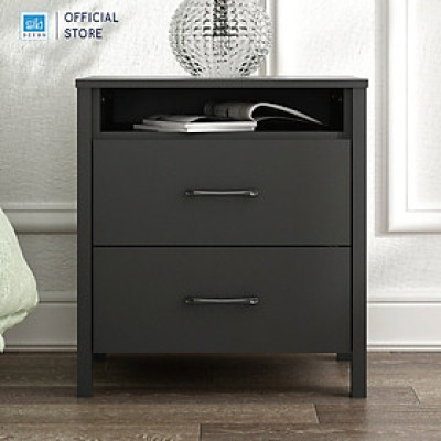 [Lắp sẵn] Tủ Đầu Giường 2 Ngăn Kéo Thiết Kế Hiện Đại, Tiện Ích Cho Phòng Ngủ SIB Decor KDG16