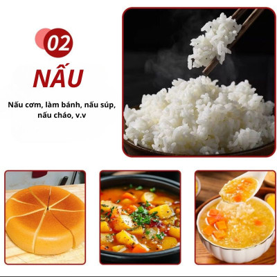 Nồi cơm điện đa năng SOKANY SK-07078 dung tích lớn 6L, bảo quản nhiệt thông minh, nấu cơm, hầm, hấp, tiện lợi mọi lúc mọi nơi - HÀNG CHÍNH HÃNG