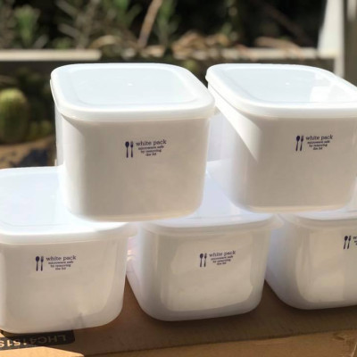 Hộp đựng thực phẩm vuông Nakaya 700ml thích hợp dùng trong lò vi sóng - xuất xứ Nhật Bản
