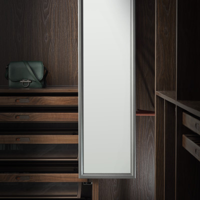 Phụ kiện của tủ áo (Gương âm tủ ray giảm chấn mã GW07 thương hiệu Gerari)