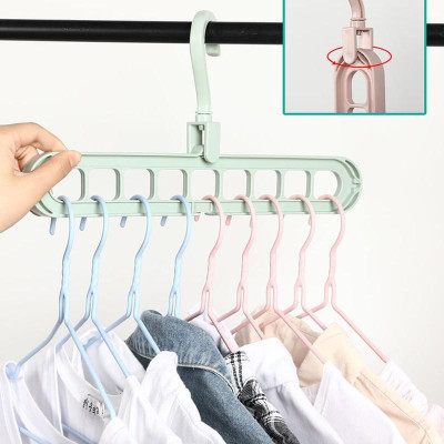 Móc phơi quần áo đa năng 9 lỗ