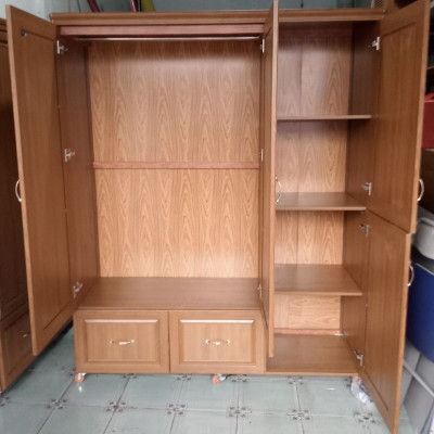 Tủ áo nhôm 4 cánh siêu bền Tundo 1m5 x 1m9 x 50 cm