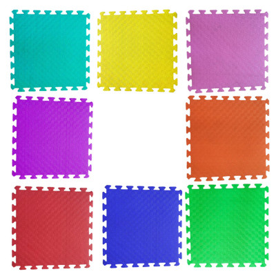 Bộ 8 tấm Thảm xốp lót sàn ECOBABY an toàn cho bé - 8 màu khác nhau - kích thước 1 tấm 50x50cm, độ dày 1cm