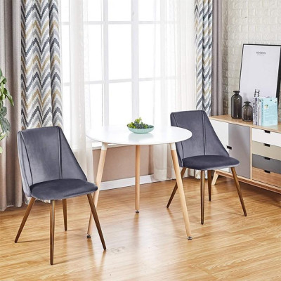 Bàn ăn tròn mặt gỗ công nghiệp Juno Sofa MFC HFC-BCF603-60 cao cấp