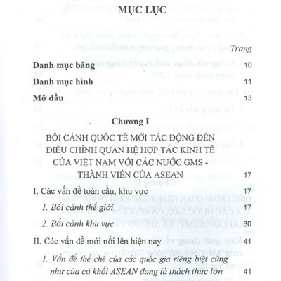 Điều Chỉnh Quan Hệ Hợp Tác Kinh Tế Của Việt Nam Với Các Nước GMS Là Thành Viên Của Asean Trong Bối Cảnh Mới