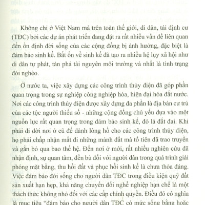 Yếu Tố Văn Hóa, Xã Hội Tộc Người Trong Đời Sống Sinh Kế Của Người Dân Vùng Tái Định Cư Thủy Điện (Sách chuyên khảo)