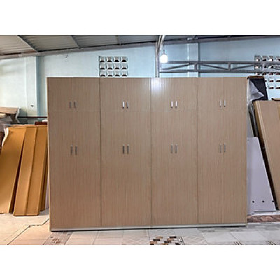 Tủ áo cỡ lớn màu gỗ sồi Juno Sofa ngang 5m5 x cao 2m4