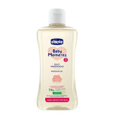 Dầu Mát-Xa Chiết Xuất Hạt Bông Chicco 200ml Cho Bé 0M+