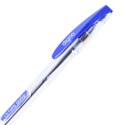 Vỉ 5 Cây Viết Gel Đậy Nắp Digno Selfy - Mực Xanh (0.7mm)