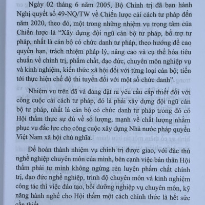 Kỹ năng nghiệp vụ hội thẩm dung trong xét xử các vụ án hình sự (Tái bản lần thứ nhất)